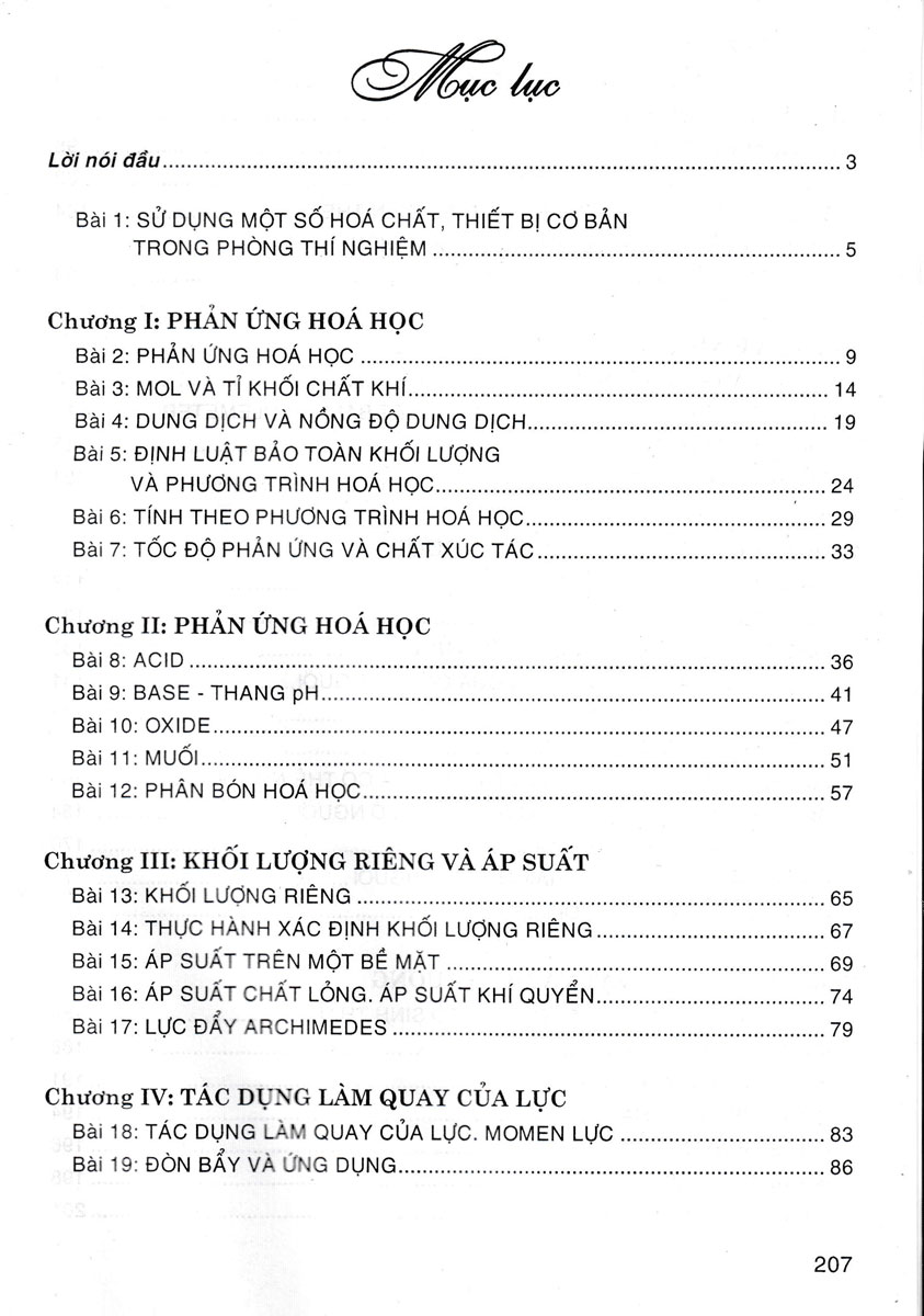 HƯỚNG DẪN TRẢ LỜI CÂU HỎI KHOA HỌC TỰ NHIÊN LỚP 8 (Dùng kèm SGK Kết nối tri thức với cuộc sống)